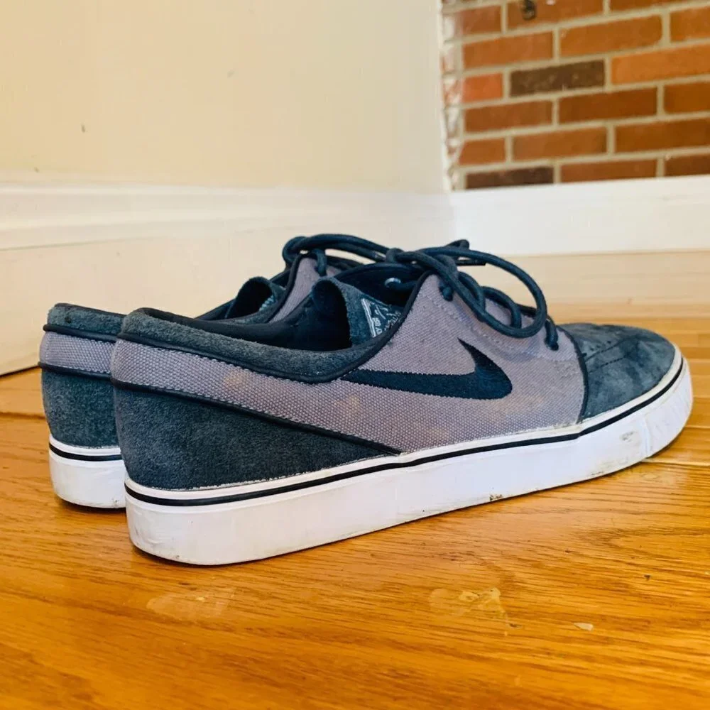 RARE Nike Zoom Stefan Janoski SB Blue Dusk Obsidian Suede Size 9 333824-403
